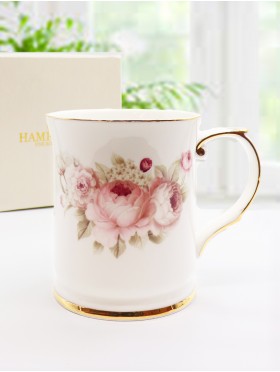 Porcelain Rose Mug With Gift Box